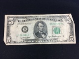 1950-B United States $5 Federal Reserve Star Note Bill