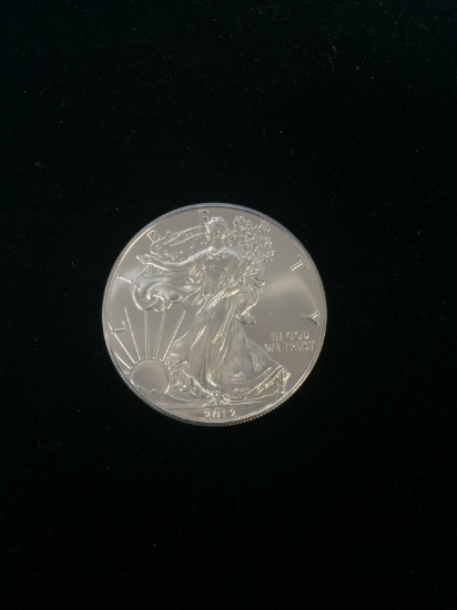 1 Troy Ounce .999 Fine Silver 2012 U.S. American Eagle Silver Bullion Round Coin