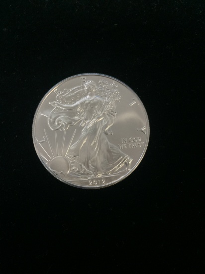 1 Troy Ounce .999 Fine Silver 2012 U.S. American Eagle Silver Bullion Round Coin