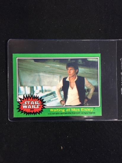 1977 Topps Star Wars Series 4 Card #244 Waiting at Mos Eisley