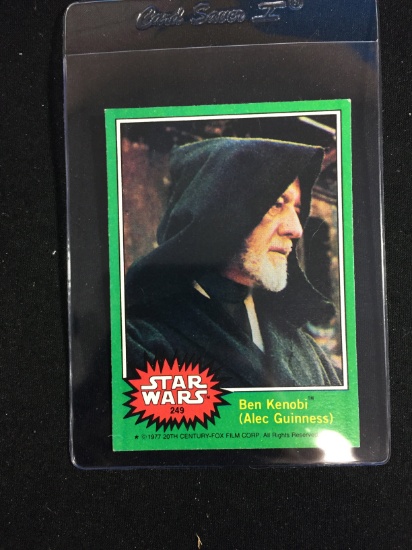 1977 Topps Star Wars Series 4 Card #249 Ben Kenobi (Alec Guinness)