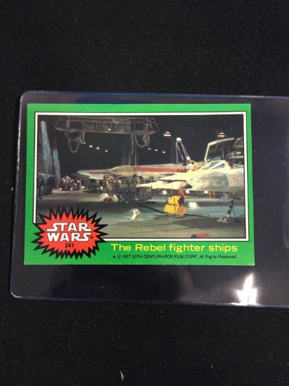 1977 Topps Star Wars Series 4 Card #241 The Rebel Fighter Ships