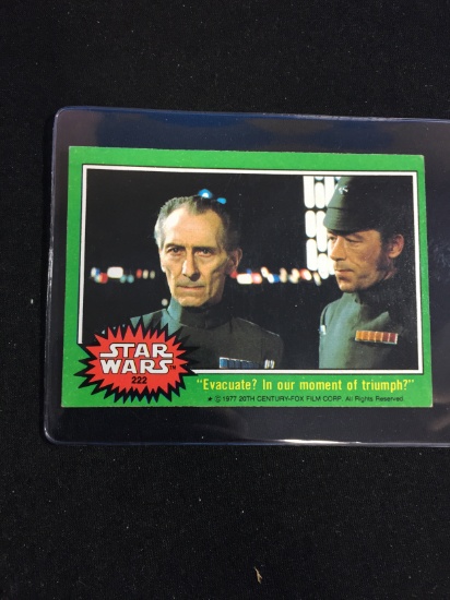 1977 Topps Star Wars Series 4 Card #222 "Evacuate? In our Moment of Triumph?"