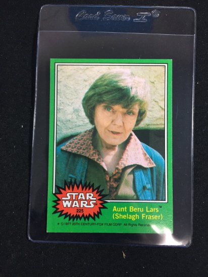 1977 Topps Star Wars Series 4 Card #225 Aunt Beru Lars (Shelagh Fraser)