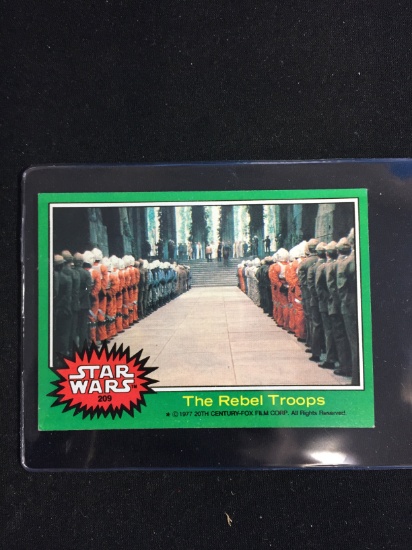 1977 Topps Star Wars Series 4 Card #209 The Rebel Troops