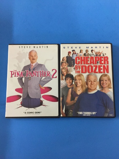 2 Movie Lot: STEVE MARTIN: The Pink Panther 2 & Cheaper By the Dozen DVD
