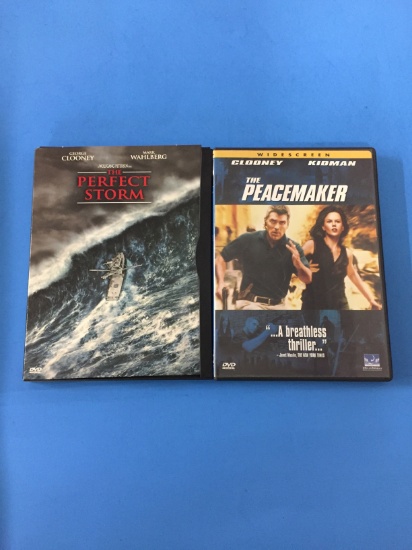2 Movie Lot: GEORGE CLOONEY: The Peacemaker & The Perfect Storm DVD
