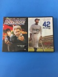 2 Movie Lot: HARRISON FORD: 42 The Jackie Robinson Story & Hollywood Homicide DVD