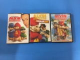 3 Movie Lot: Alvin & The Chipmunks, Alvin & The Chipmunks The Squeakquel & Chip Wrecked DVD