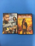 2 Movie Lot: ZOE SALDANA: Drumline & Colombiana DVD