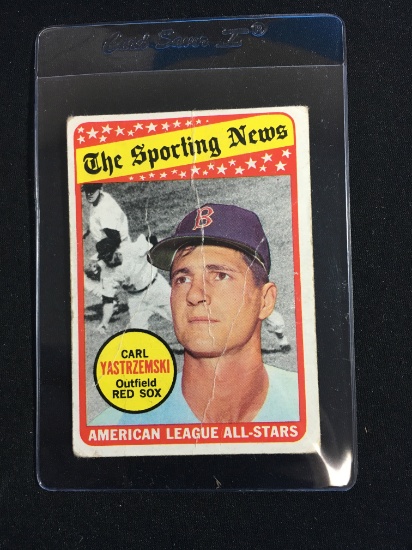 1969 Topps #425 Carl Yastrzemski Red Sox All-Star Baseball Card