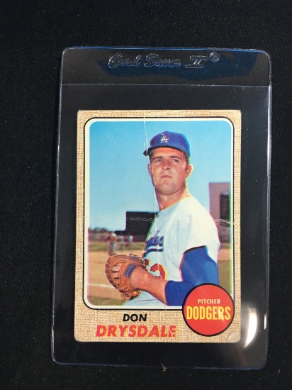 1968 Topps #145 Don Drysdale Dodgers Baseball Card