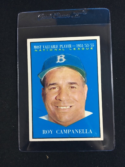 1961 Topps #480 Roy Campanella Dodgers MVP Baseball Card