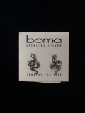 NEW Boma Sterling Silver Snake Earrings