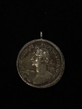 Sterling Silver Roman Antique Coin Pendant
