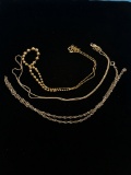 3 Sterling Silver Chain Necklaces