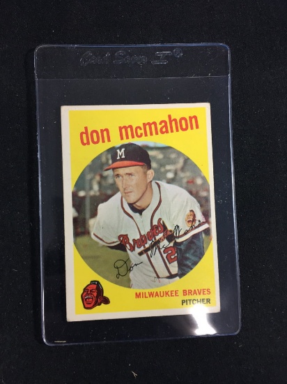1959 Topps #3 Don McMahon Braves Baseball Card