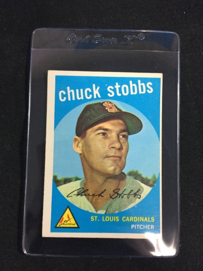 1959 Topps #26 Chuck Stobbs Cardinals Baseball Card
