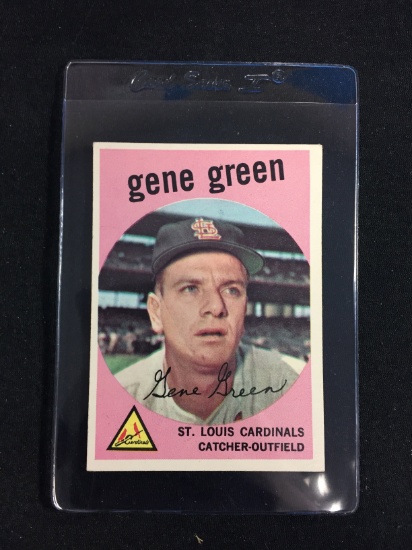 1959 Topps #37 Gene Green Cardinals Baseball Card