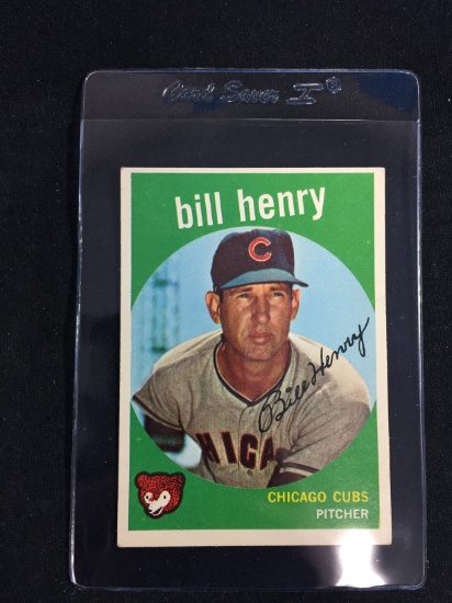 1959 Topps #46 Bill Henry Cubs Baseball Card
