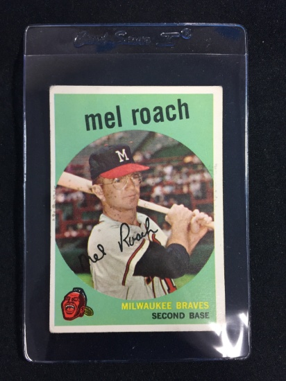 1959 Topps #54 Mel Roach Braves Baseball Card