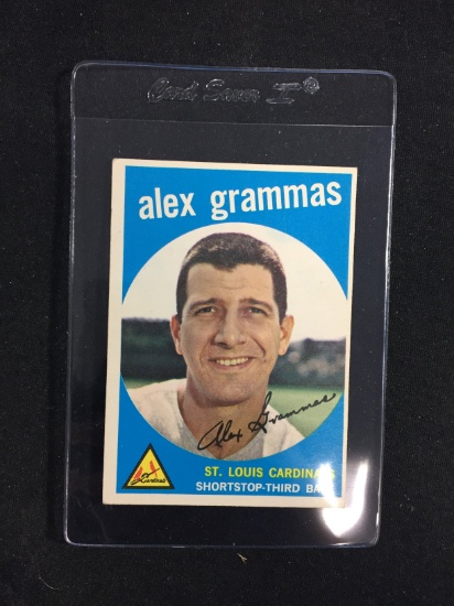 1959 Topps #6 Alex Grammas Cardinals Baseball Card