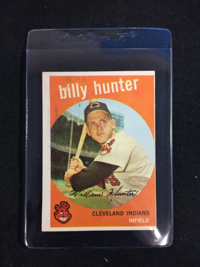 1959 Topps #11 Billy Hunter Indians Baseball Card
