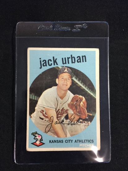 1959 Topps #18 Jack Urban Athletics Baseball Card