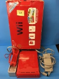 Red Nintendo Wii Console Bundle in Box