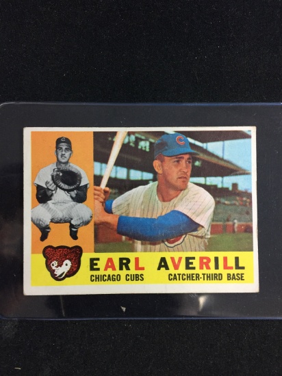 1960 Topps #39 Earl Averill Cubs Baseball Card