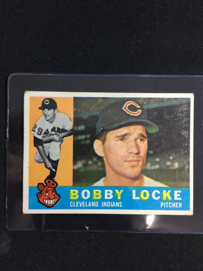1960 Topps #44 Bobby Locke Indians Baseball Card