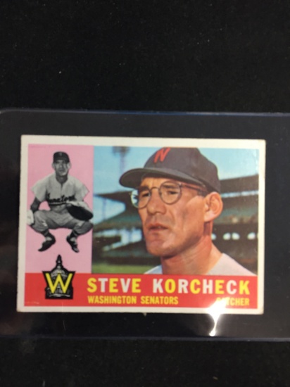 1960 Topps #56 Steve Korcheck Senators Baseball Card