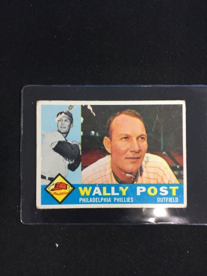 1960 Topps #13 Wally Post Phillies Baseball Card