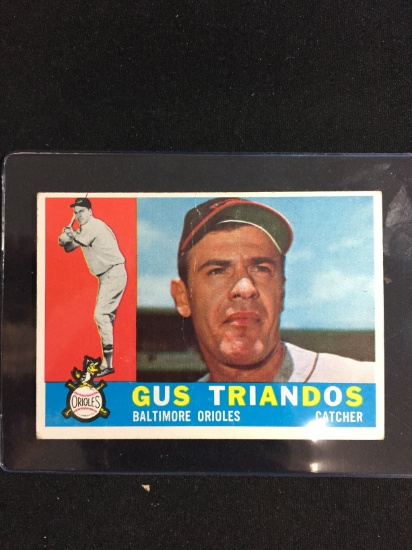 1960 Topps #60 Gus Trandos Orioles Baseball Card