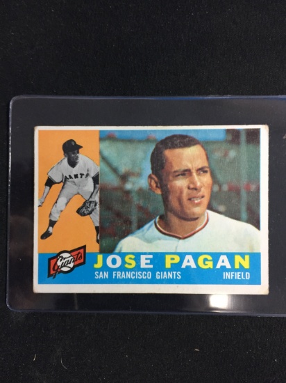 1960 Topps #67 Jose Pagan Giants Baseball Card