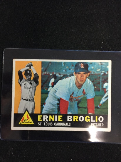 1960 Topps #16 Ernie Broglio Cardinals Baseball Card