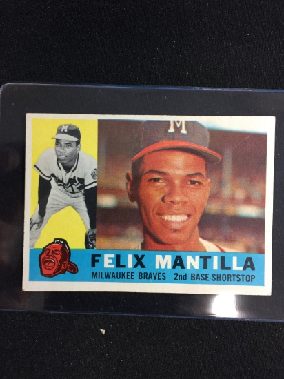 1960 Topps #19 Felix Mantilla Braves Baseball Card