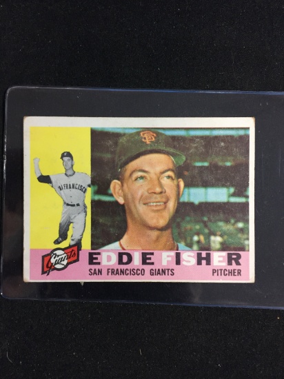 1960 Topps #23 Eddie Fisher Giants Baseball Card