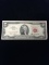 1963 United States $2 Jefferson Red Seal Certificate Bill Currency Note