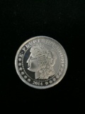 1 Troy Ounce .999 Fine Silver 2014 Morgan Silver Dollar Style Silver Bullion Round Coin