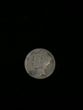 1944 United States Mercury Silver Dime - 90% Silver Coin