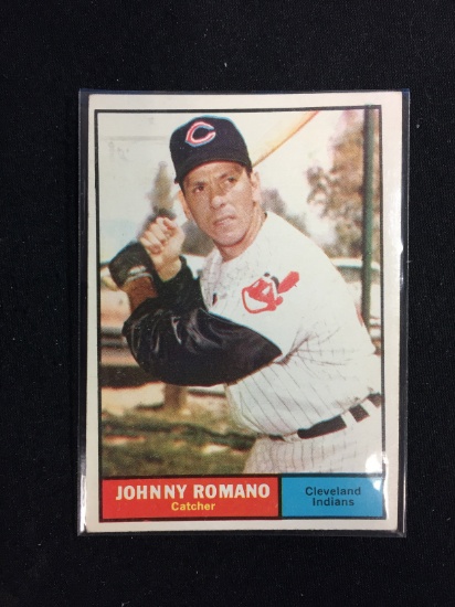 1961 Topps #5 Johnny Romano Indians Baseball Card