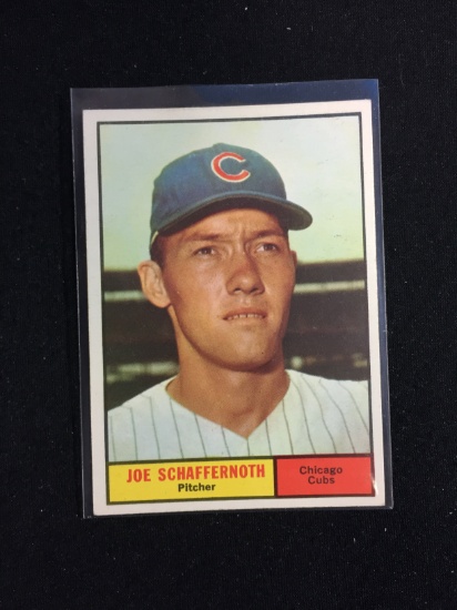 1961 Topps #58 Joe Schaffernoth Cubs Baseball Card