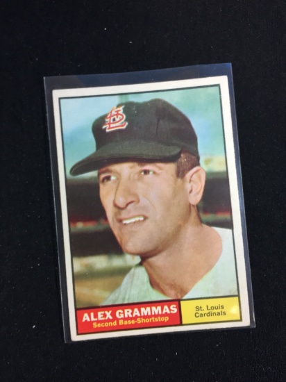 1961 Topps #64 Alex Grammas Cardinals Baseball Card