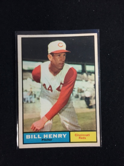1961 Topps #66 Bill Henry Reds Baseball Card