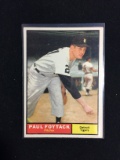1961 Topps #171 Paul Foytack Tigers Baseball Card