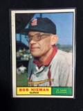 1961 Topps #178 Bob Nieman Cardinals Baseball Card
