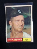 1961 Topps #192 Dick Brown Tigers Baseball Card