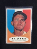 1961 Topps #220 Al Dark Giants Baseball Card