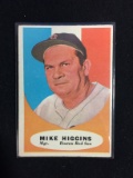 1961 Topps #221 Mike Higgins Red Sox Baseball Card